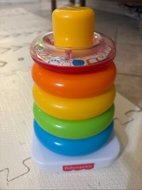 Fisher-Price Colorful Stacking Rings Toy - Multicolor